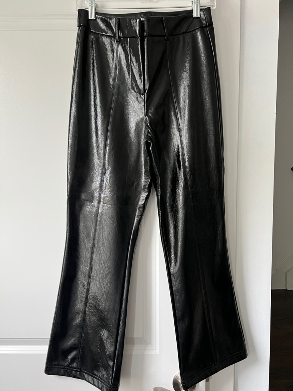 Black Faux Leather Pants